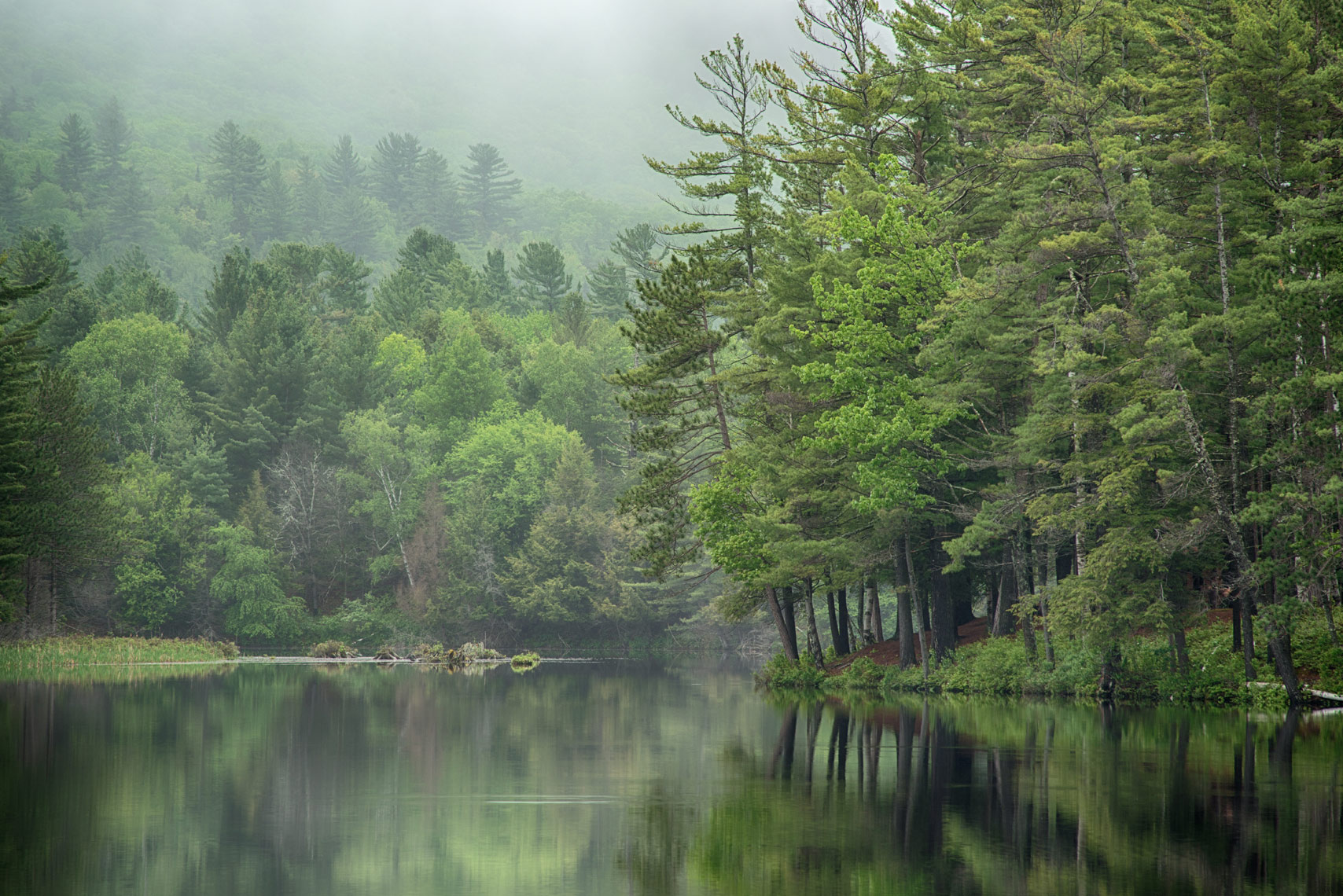 Spring Morning on Long Lake, Adirondack Mountains, New York State